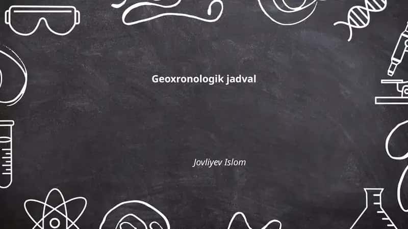 Geoxronologik jadval