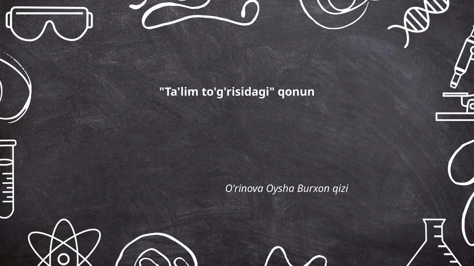 Ta'lim tizimini rivojlantirish