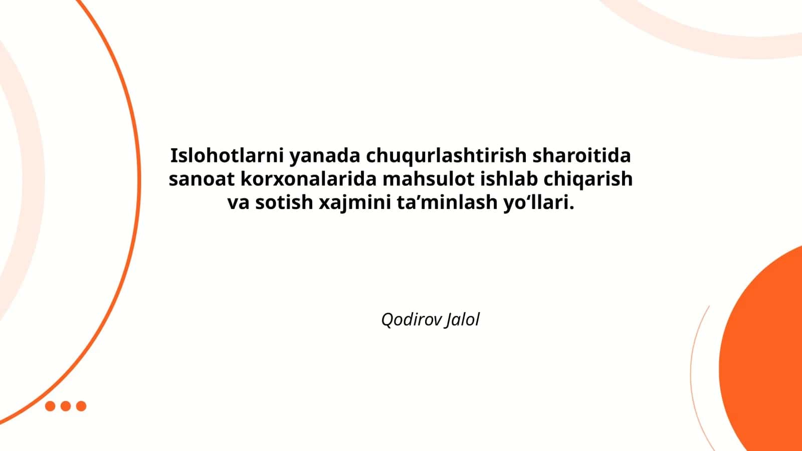 Mahsulot ishlab chiqarishda innovatsion texnologiyalarni joriy etish