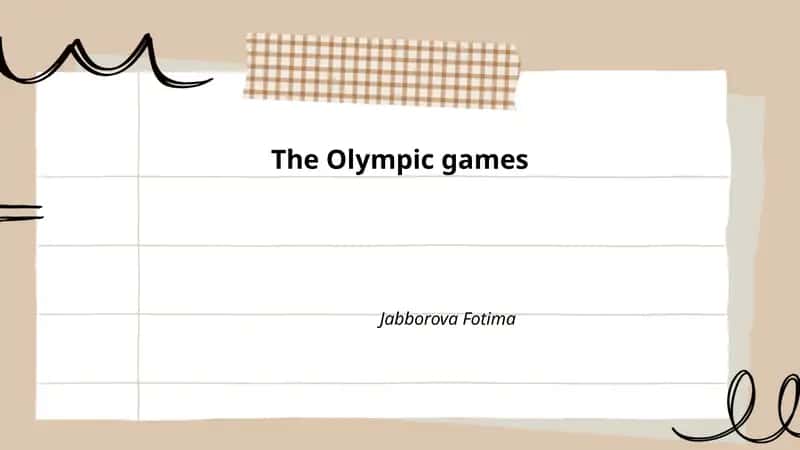 The Olympic games