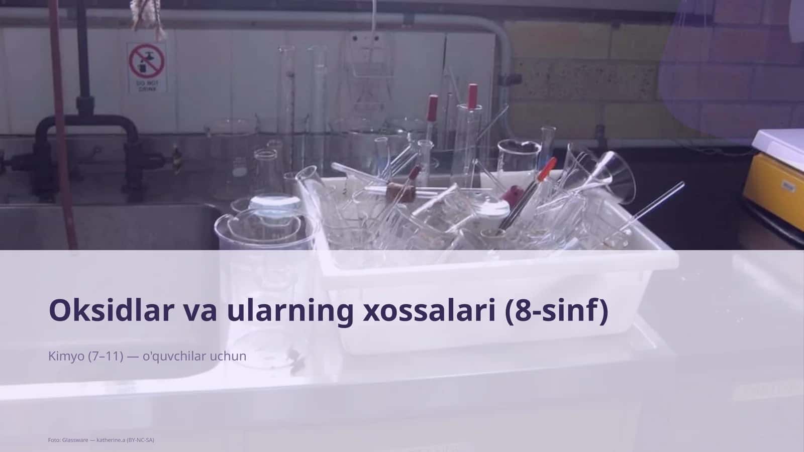 Oksidlar va ularning xossalari (8-sinf)