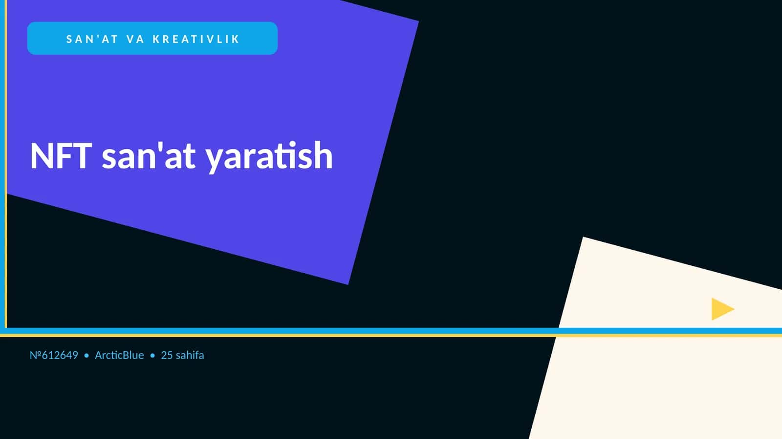 NFT san'at yaratish