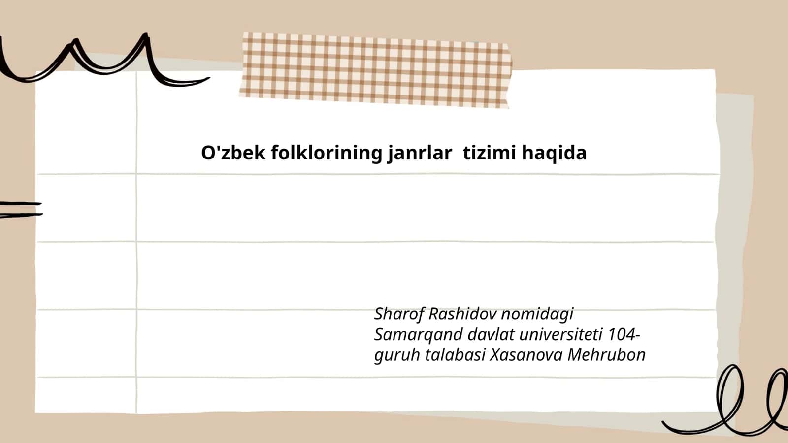 O'zbek xalq ertaklari