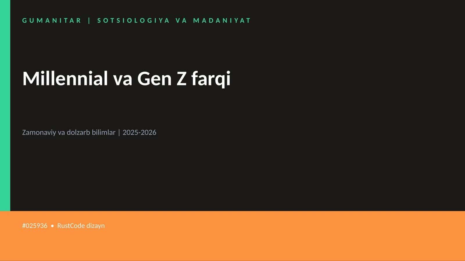 Millennial va Gen Z farqi