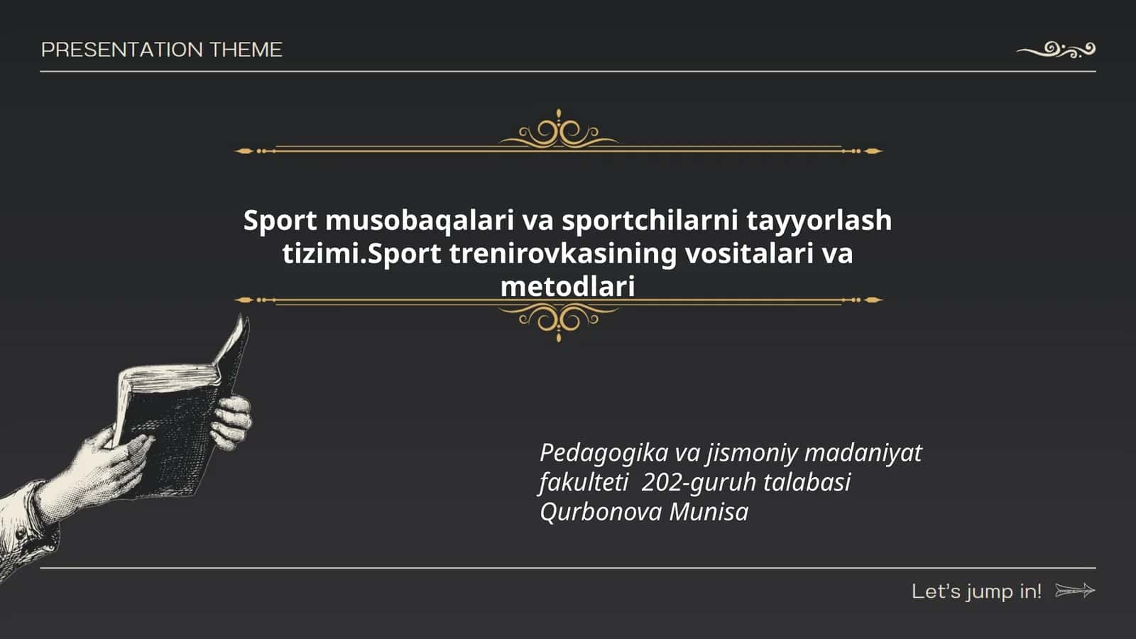 Sport musobaqalari va sportchilarni tayyorlash tizimi