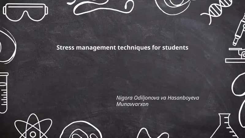 Stress management techniques for students