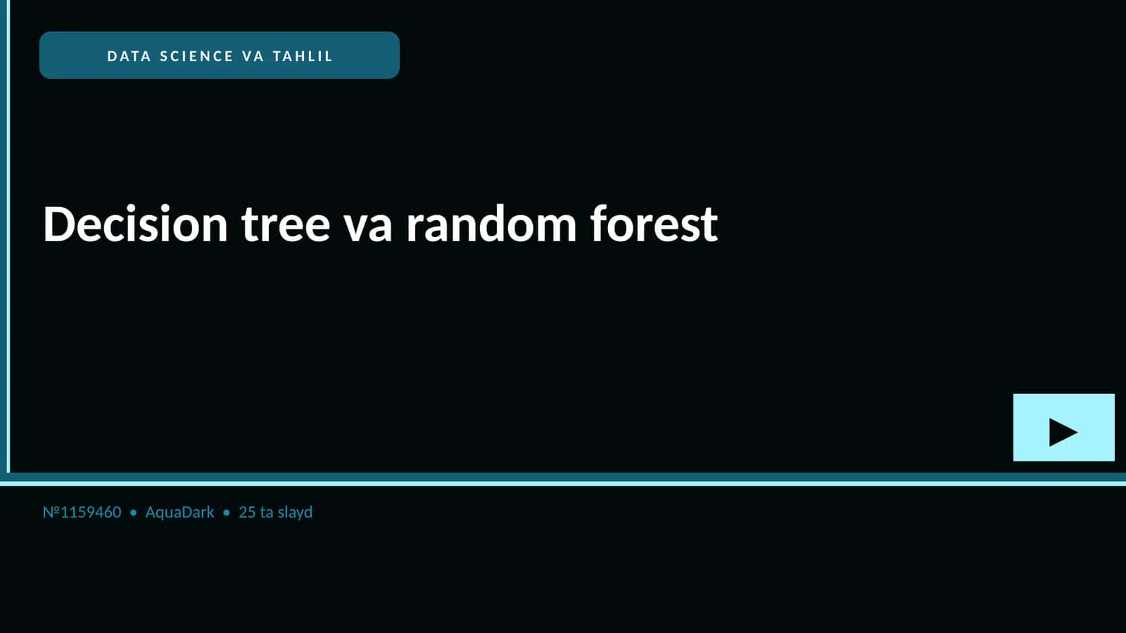 BILASIZMI... Decision tree va random forest haqida bu faktlarni ko'pchilik bilmaydi!
