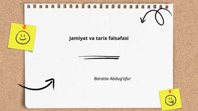 Jamiyat va tarix falsafasi