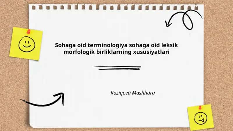 Sohaga oid terminologiya sohaga oid leksik morfologik birliklarning xususiyatlari
