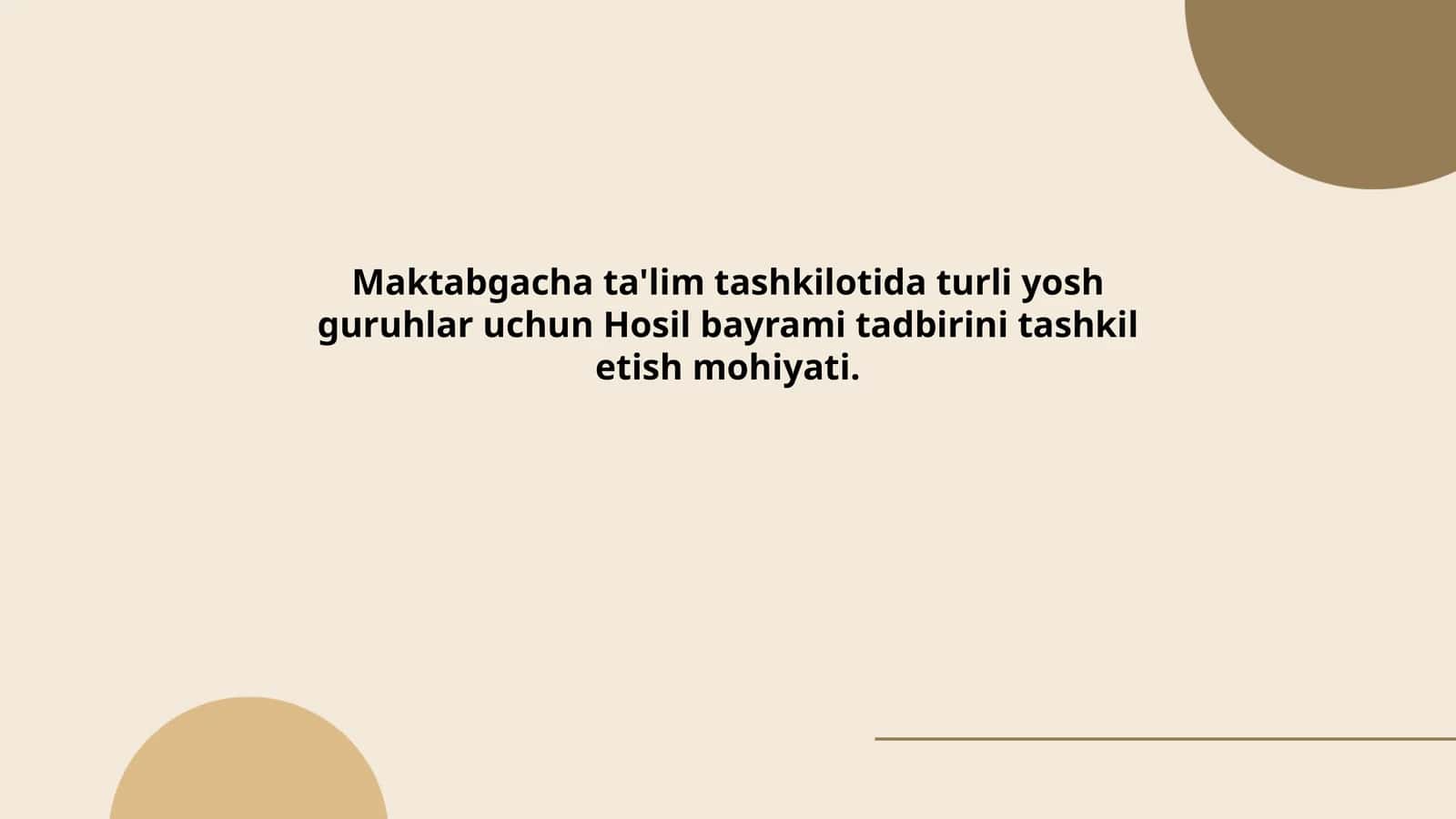 Hosil bayrami tadbiri