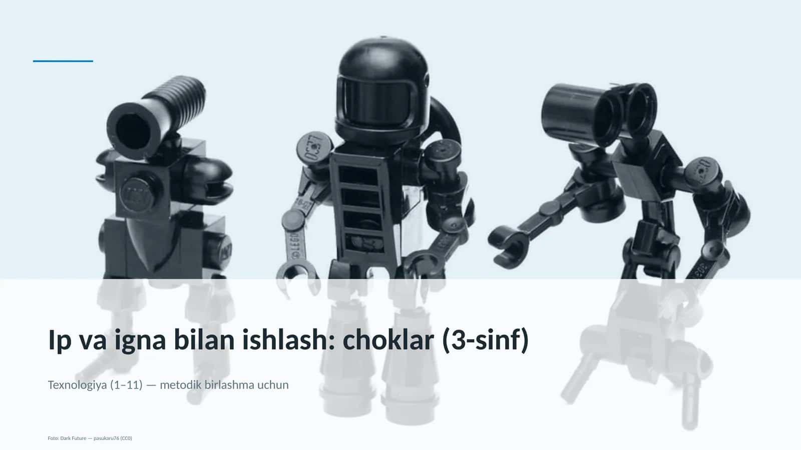 Ip va igna bilan ishlash: choklar (3-sinf)