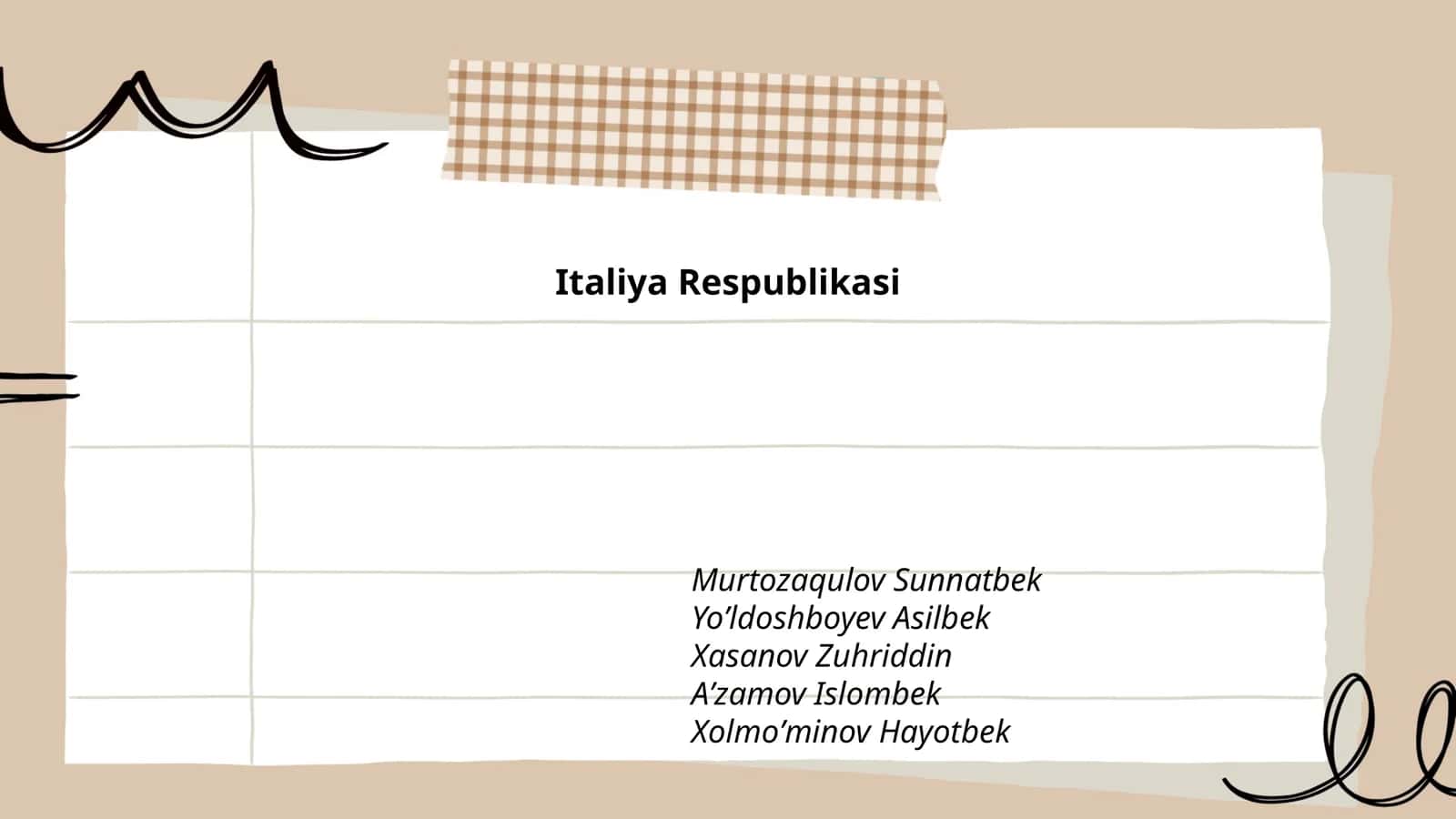 Italiya Respublikasi Tarixi
