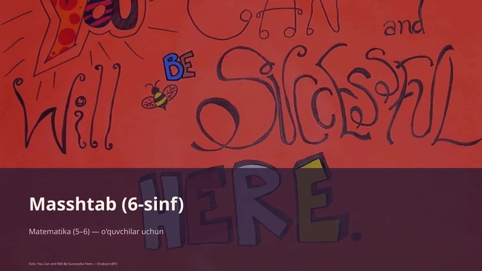 Masshtab (6-sinf)