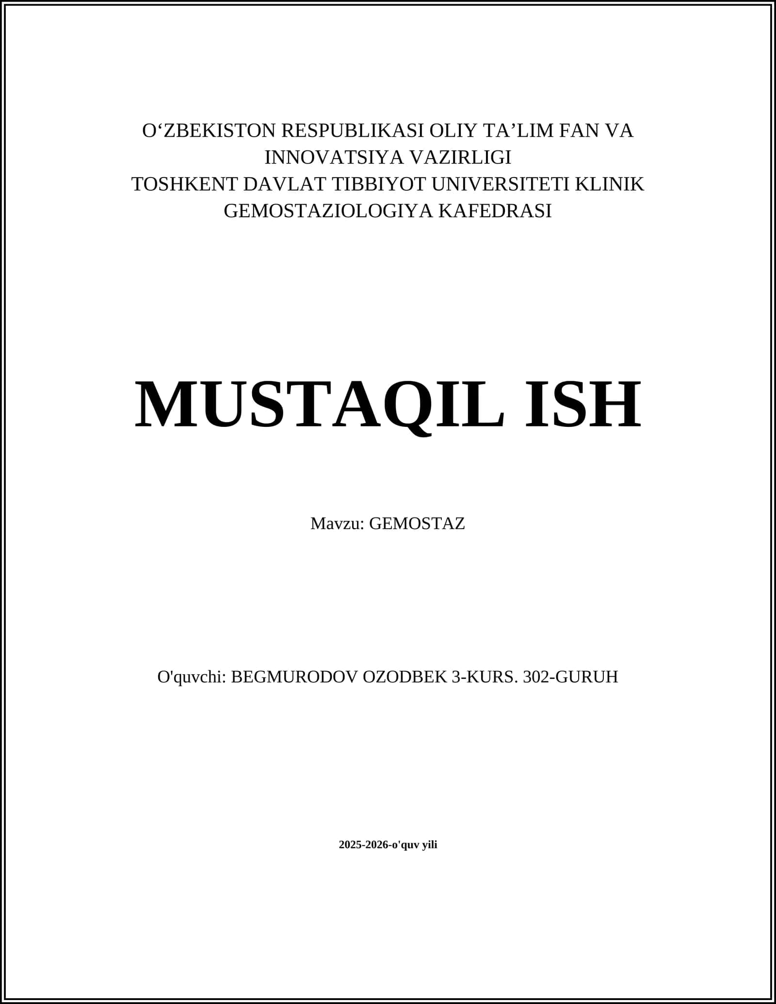 GEMOSTAZ