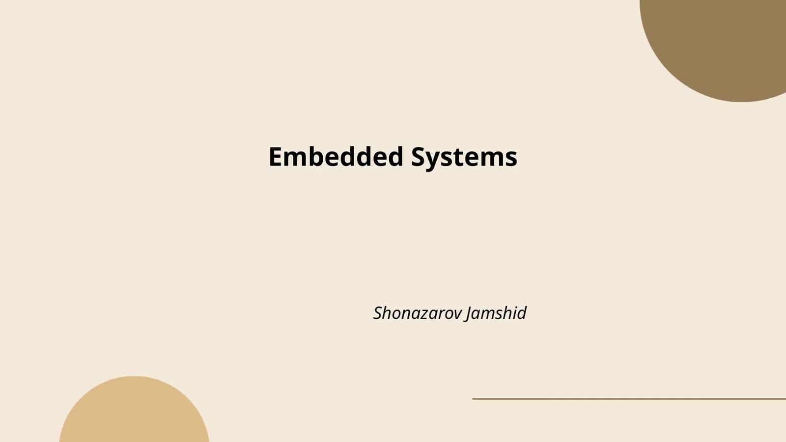 Embedded Systems