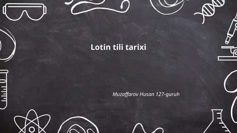 Lotin tili tarixi