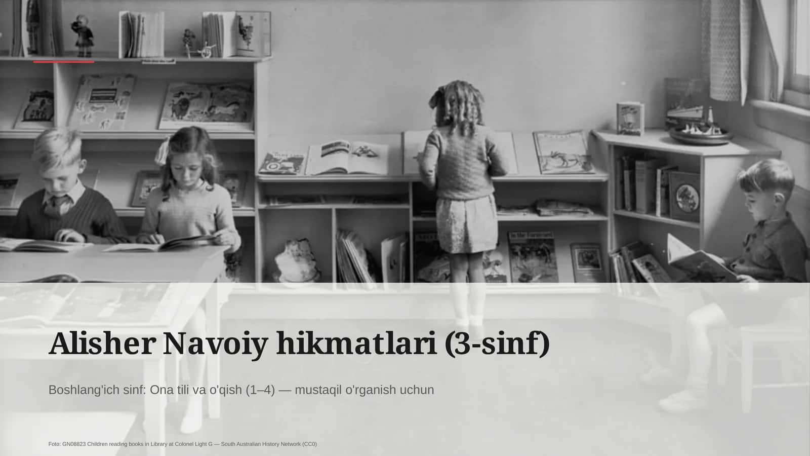 Alisher Navoiy hikmatlari (3-sinf)