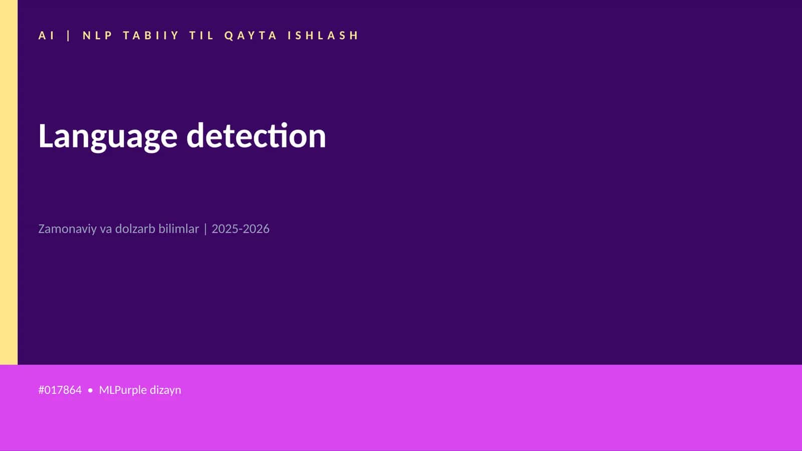AI | NLP TABIIY TIL QAYTA ISHLASH
