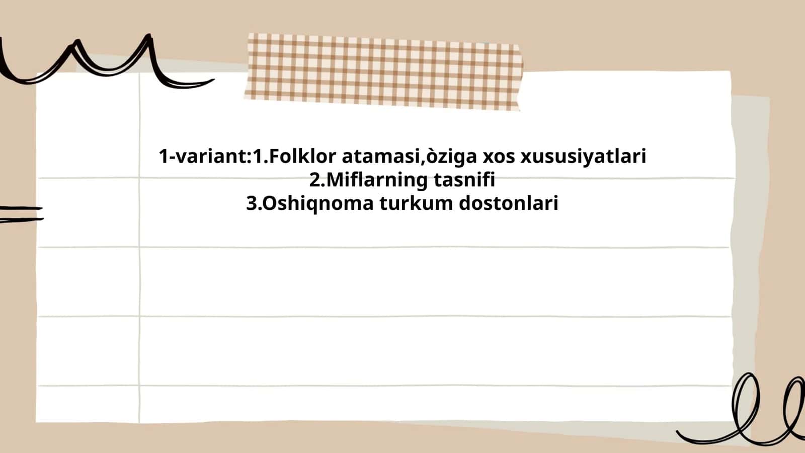 Folklor atamasi va uning etimologiyasi