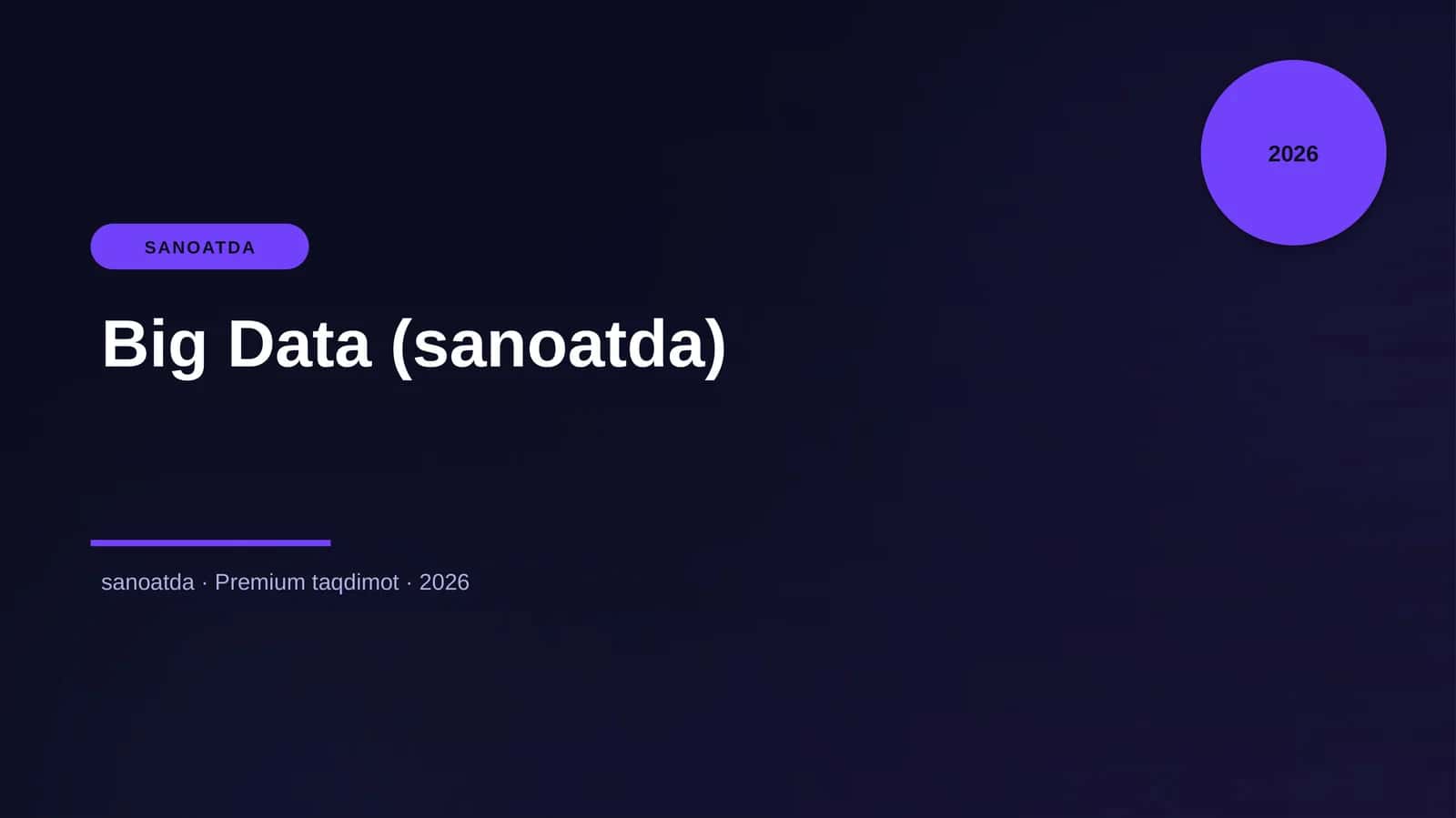Big Data (sanoatda)