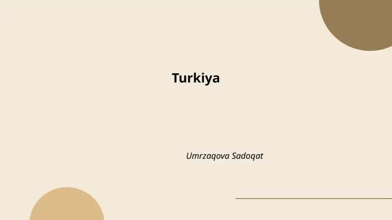 Turkish Cuisine