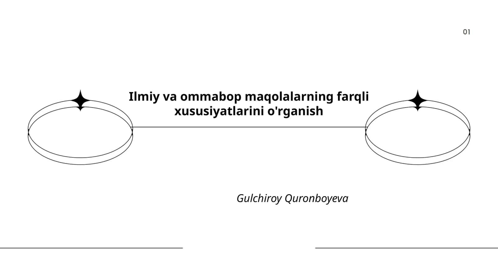 Ilmiy va ommabop maqolalarning farqli xususiyatlarini o'rganish