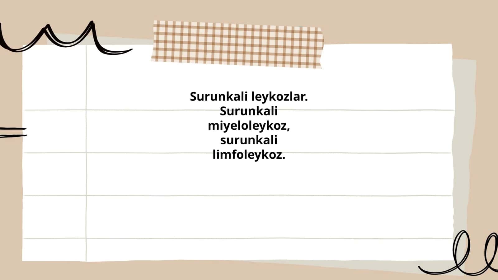 Surunkali leykozlar. Surunkali miyeloleykoz, surunkali  limfoleykoz.