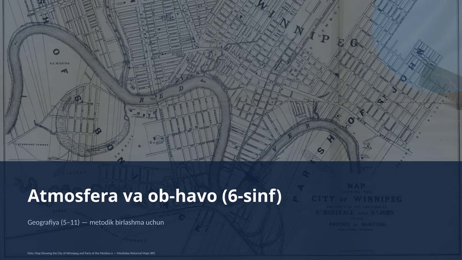 Atmosfera va ob-havo (6-sinf)