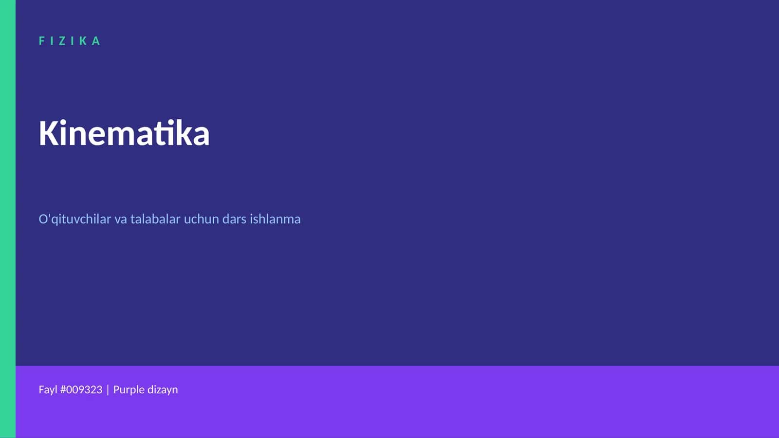 FIZIKA Kinematika
