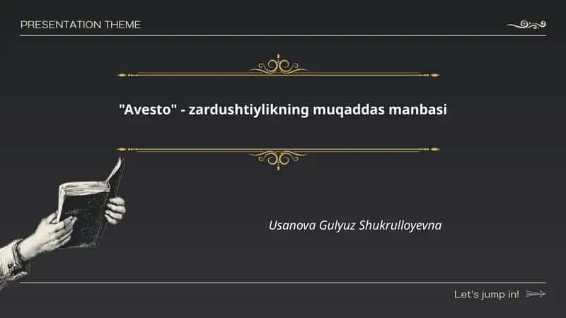 Avesto - zardushtiylikning muqaddas manbasi