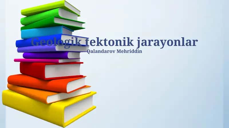 Geologik tektonik jarayonlar