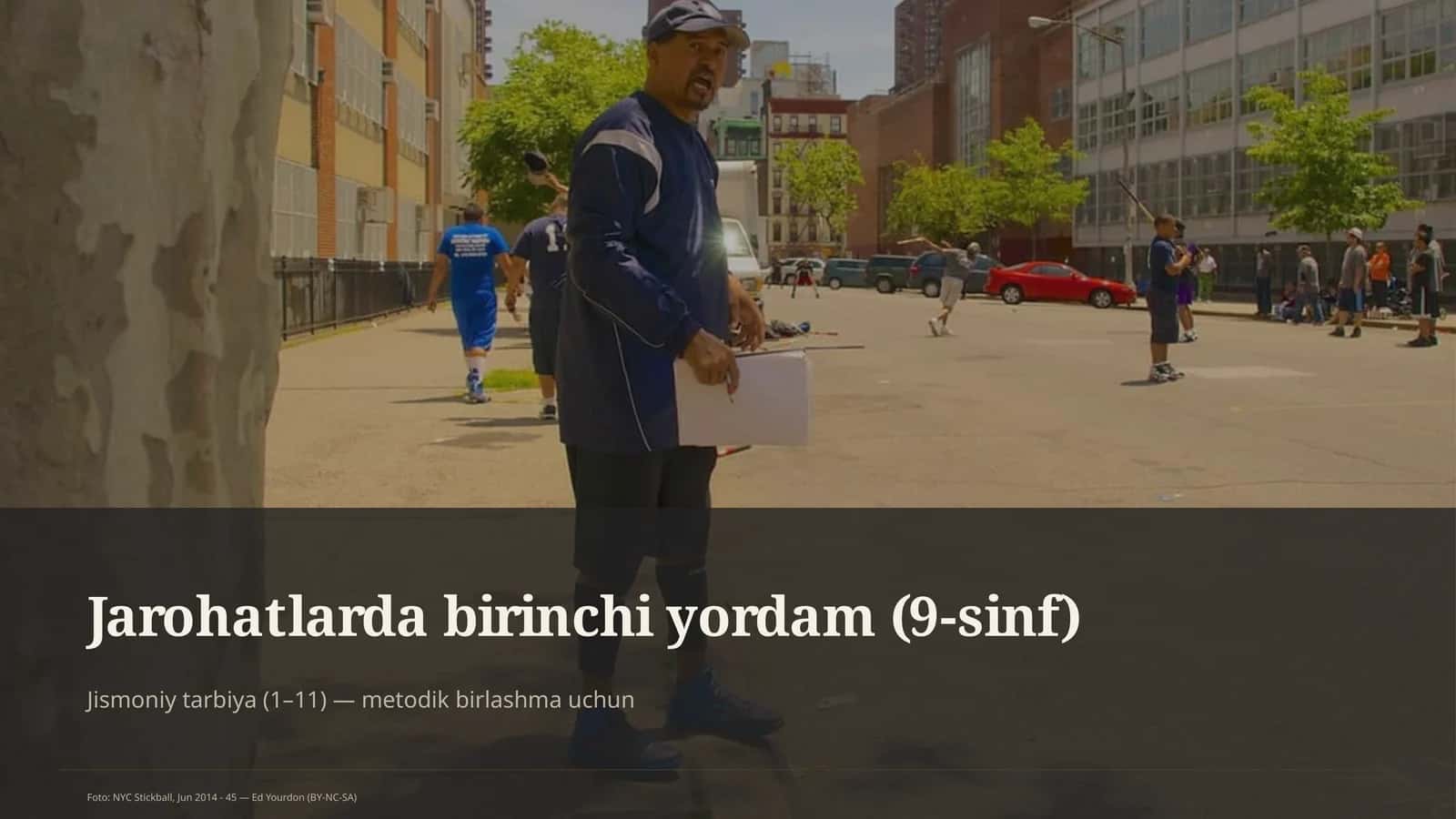 Jarohatlarda birinchi yordam (9-sinf)