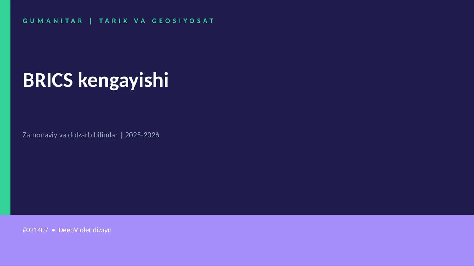 BRICS kengayishi