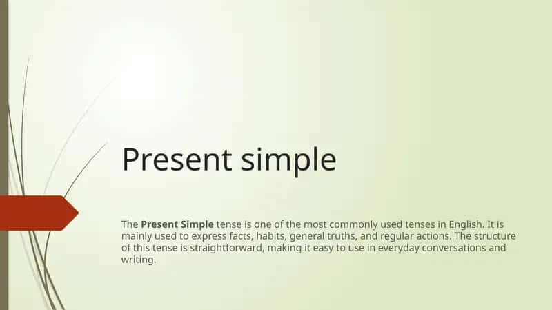 Present simple