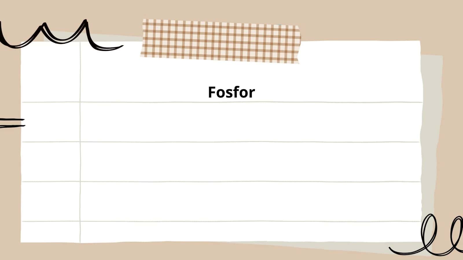 Fosfor