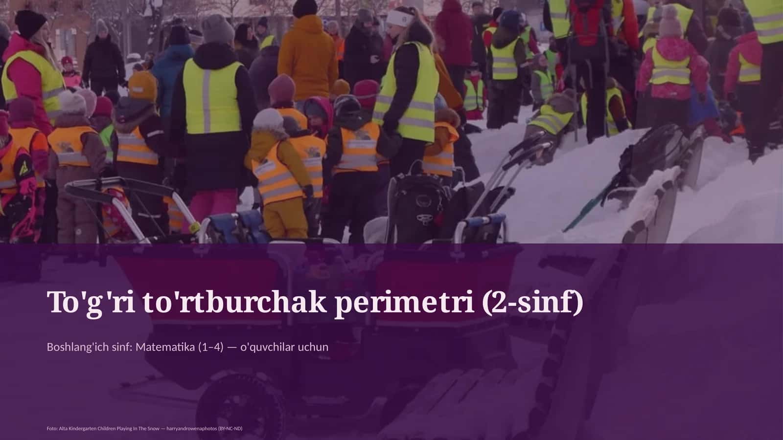 To'g'ri to'rtburchak perimetri (2-sinf)