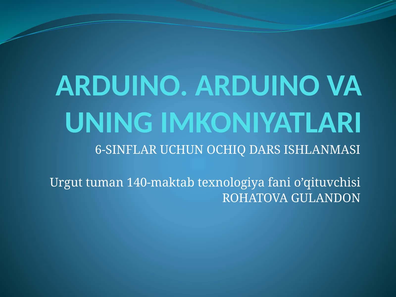ARDUINO.ARDUINOVA UNING IMKONIYATLARI