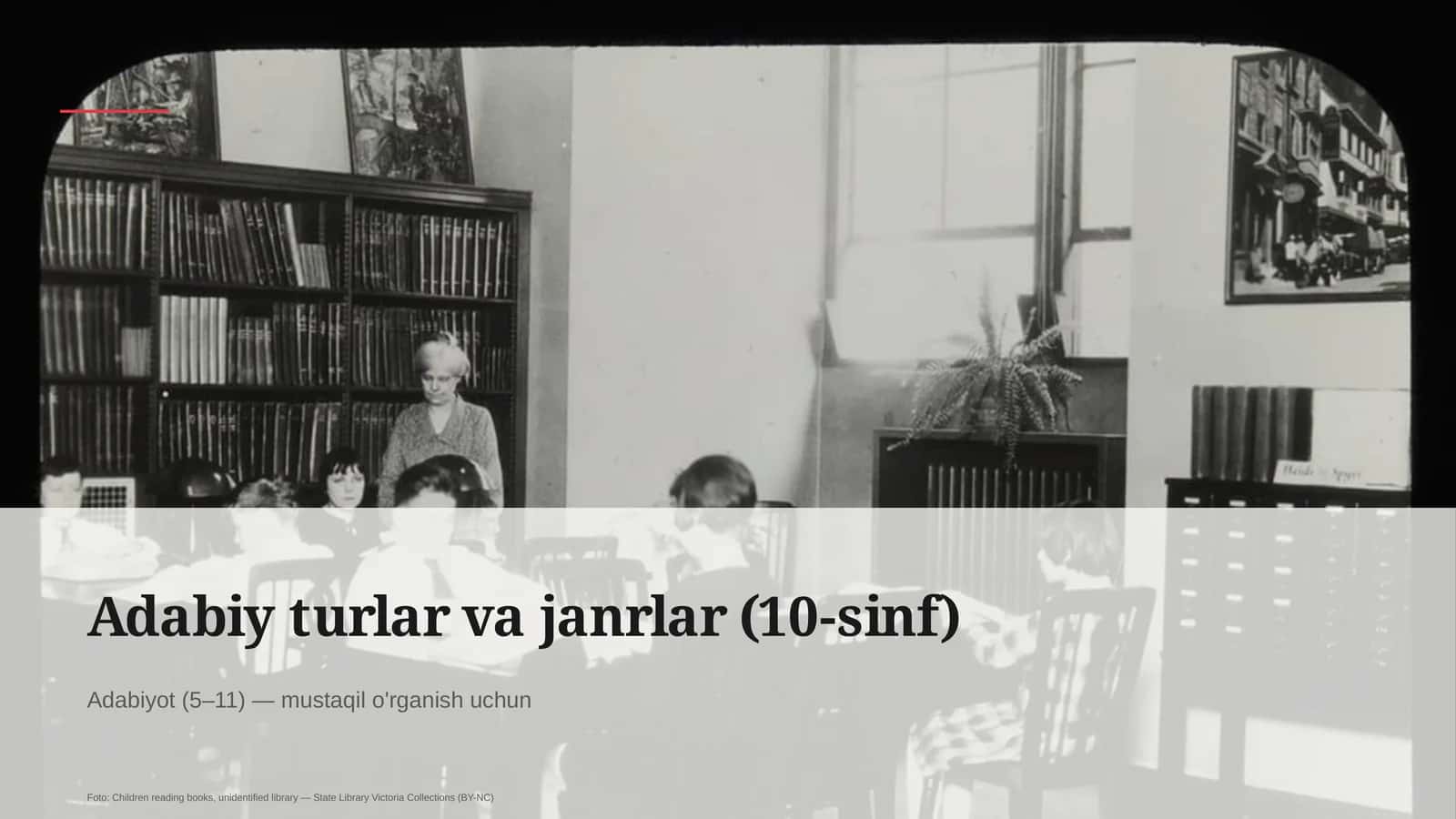 Adabiy turlar va janrlar (10-sinf)
