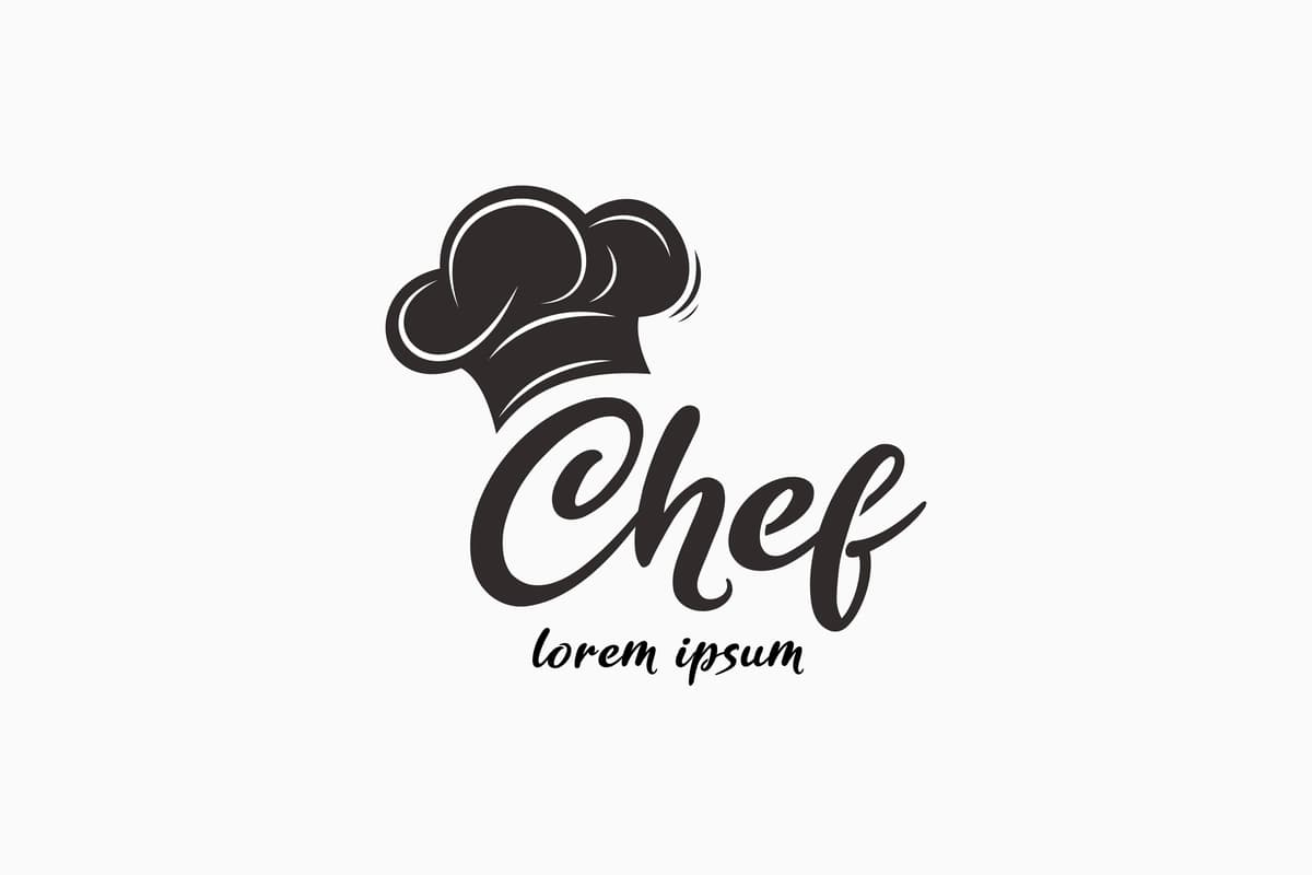 Oshpaz shlyapasi logotipi shabloni dizayni | Chef hat logo template design