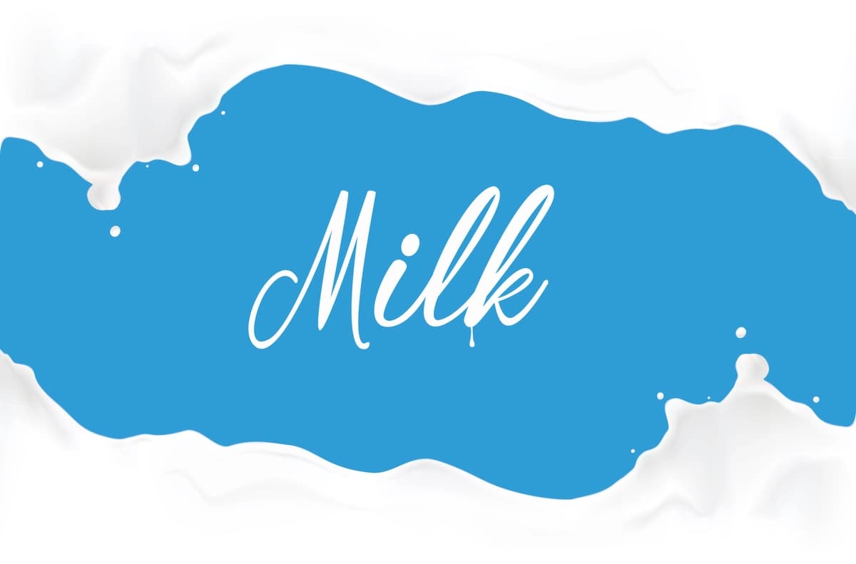 Sut chayqalishi tasviri | Milk splash illustration