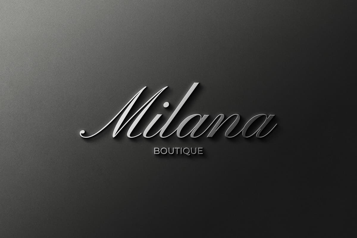 Brend belgisi logotipi maketi | Branding sign logo mockup