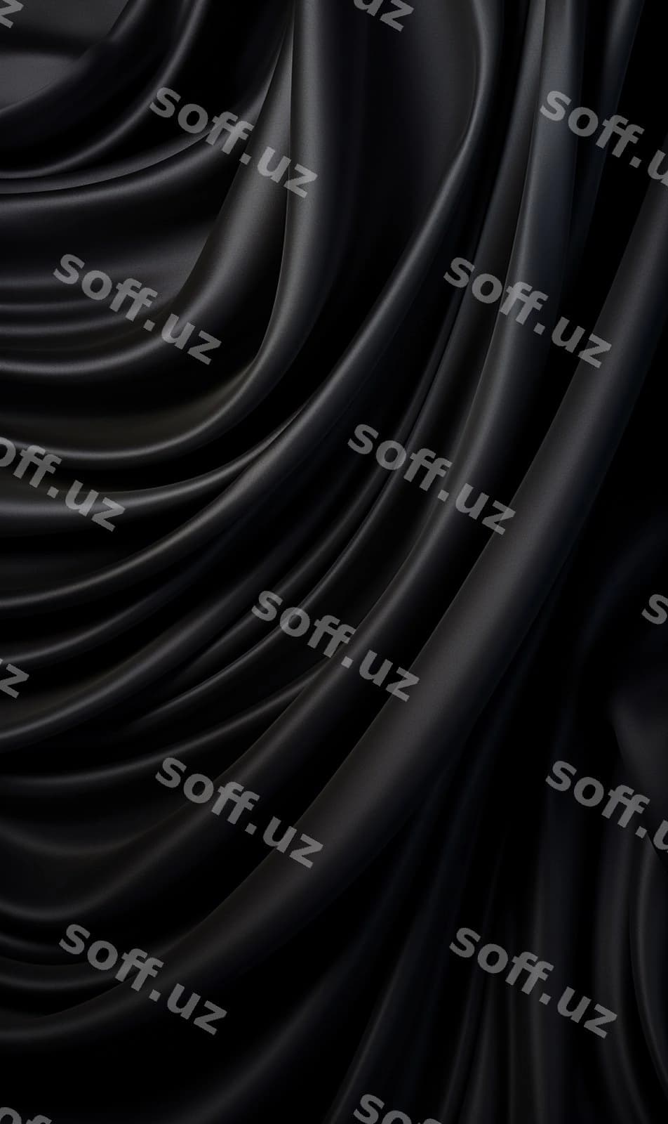 Qora mato teksturali fon | Black fabric texture background