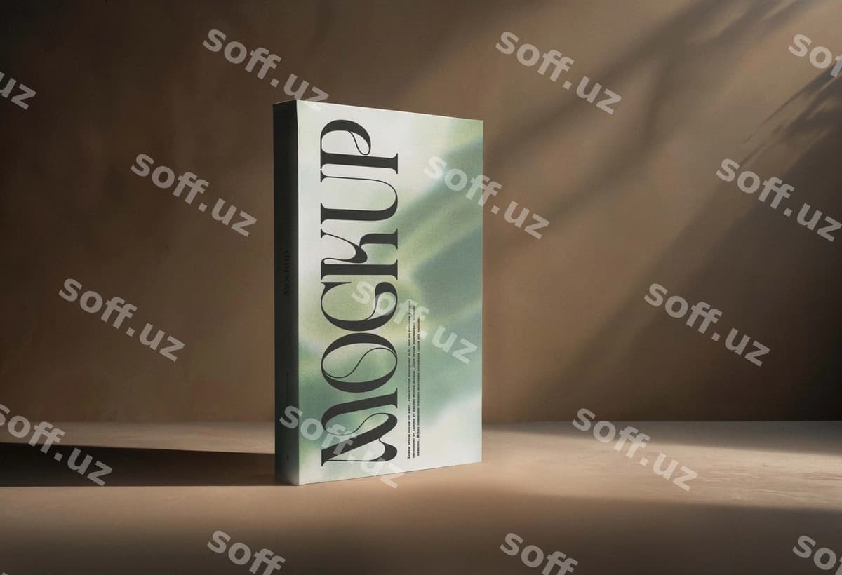 Kitob studiya mockup | Book studio mockup
