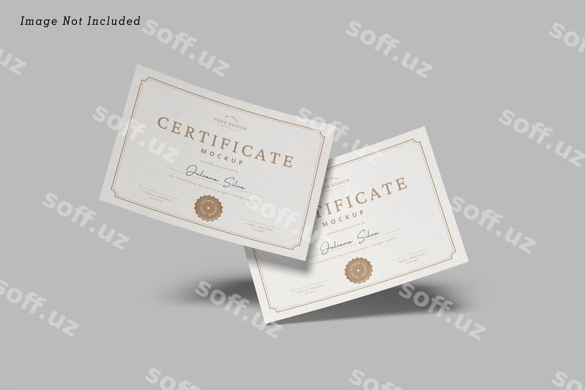 Sertifikat namunasi | Certificate mockup