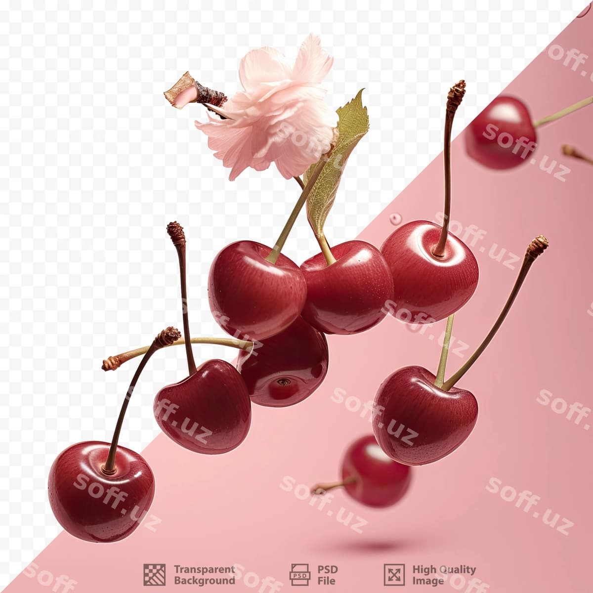 Gilas fon rasmi | Cherries background