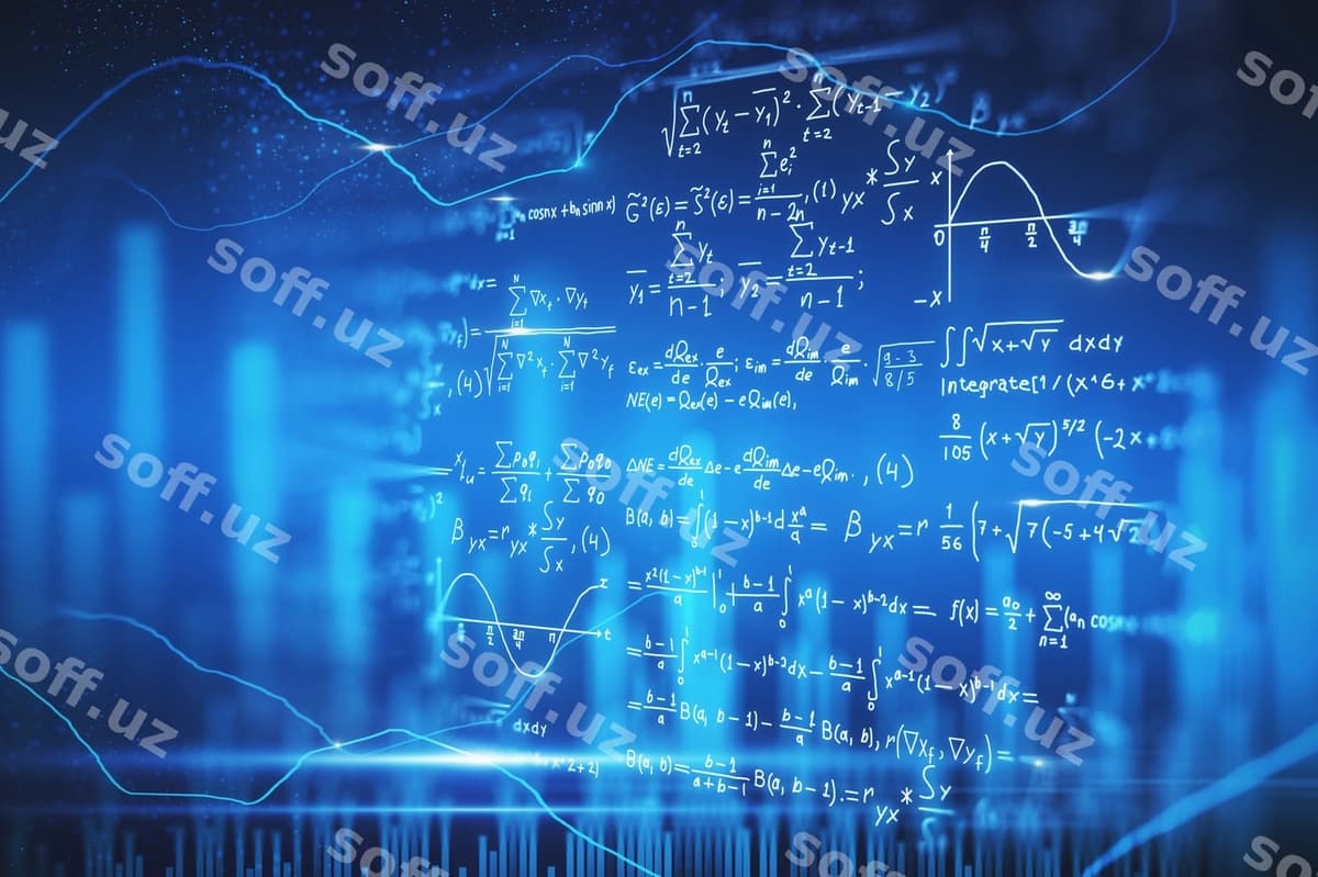 Raqamli matematik formullar devor parambli | Digital mathematical formulas wallpaper