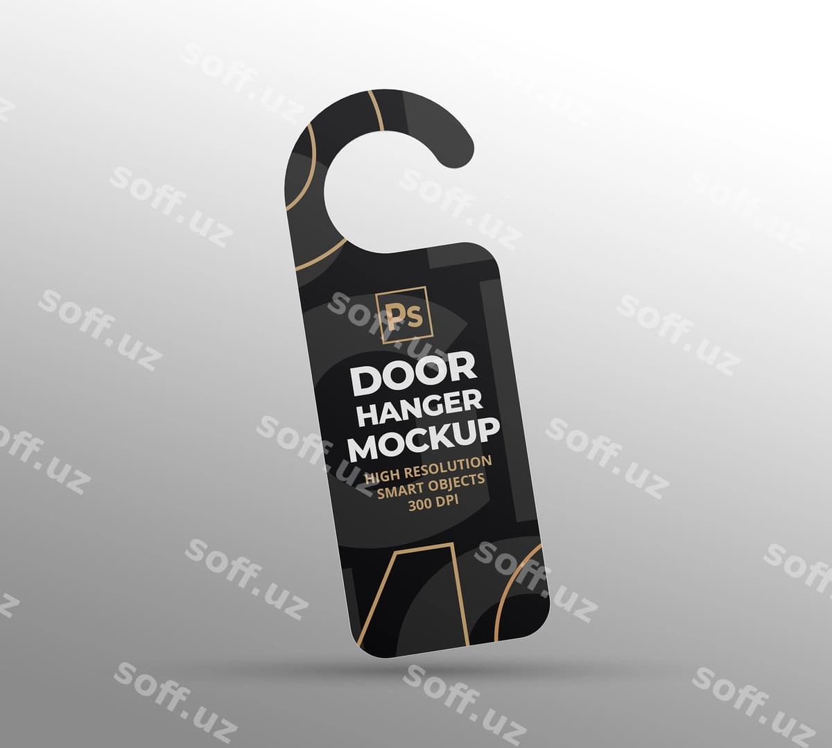 Eshik ilgich maketi | Door hanger mockup