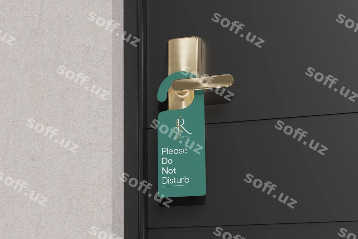 Eshik askari namunasi | Door hanger mockup