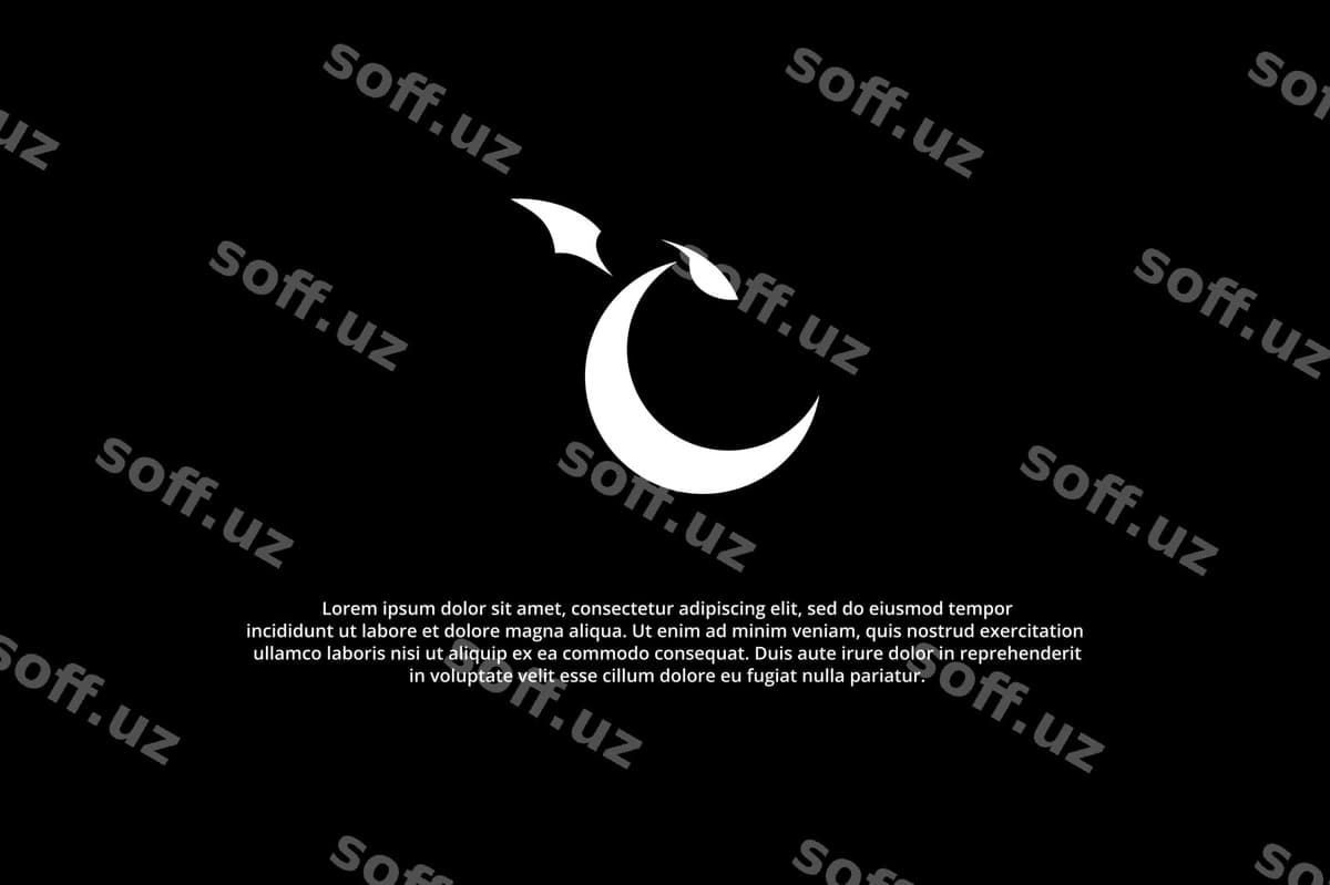 Dragon oy koini dizayni | Dragon moon logo design