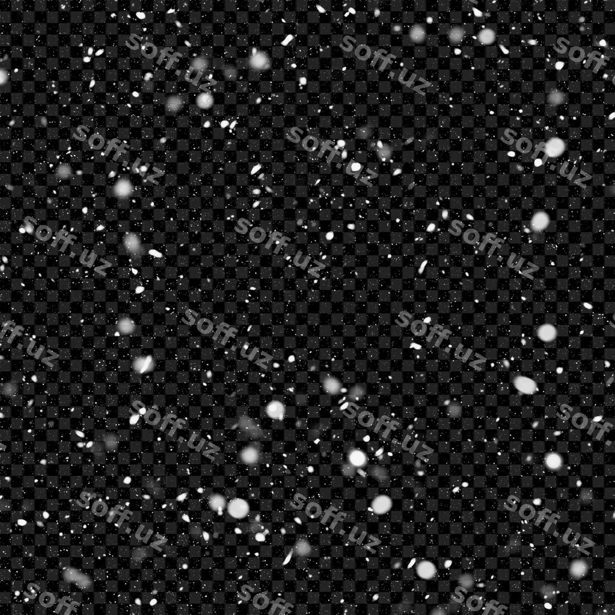 Tushyotgan qor shaffof orqa fonda | Falling snow transparent background
